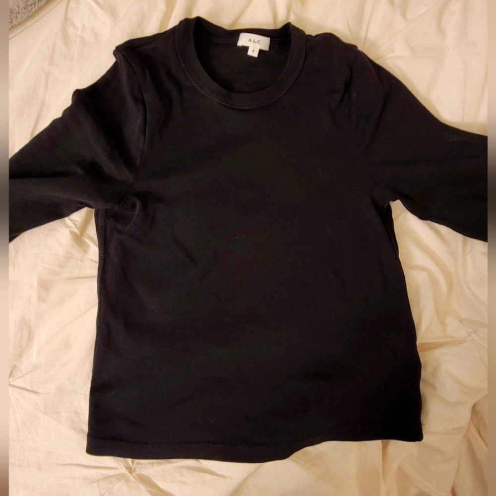 ALC black Long Sleeve Shirt for women S